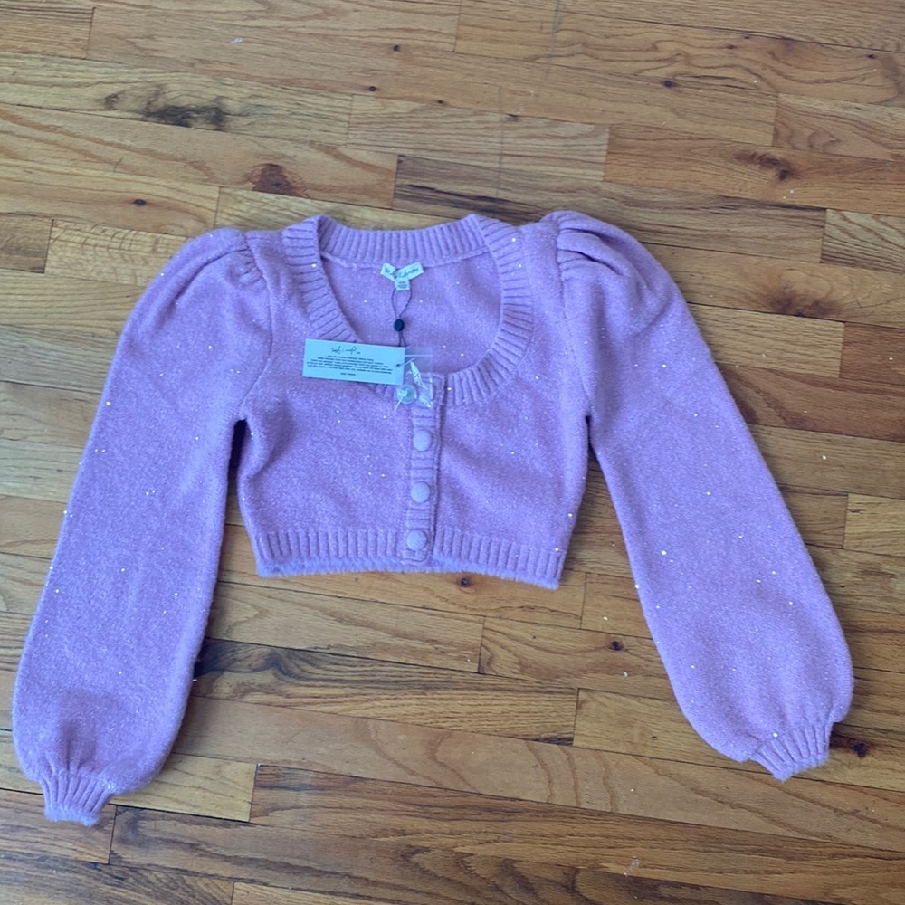 NWT Victorias Secret For love and Lemons Lilac Cardigan